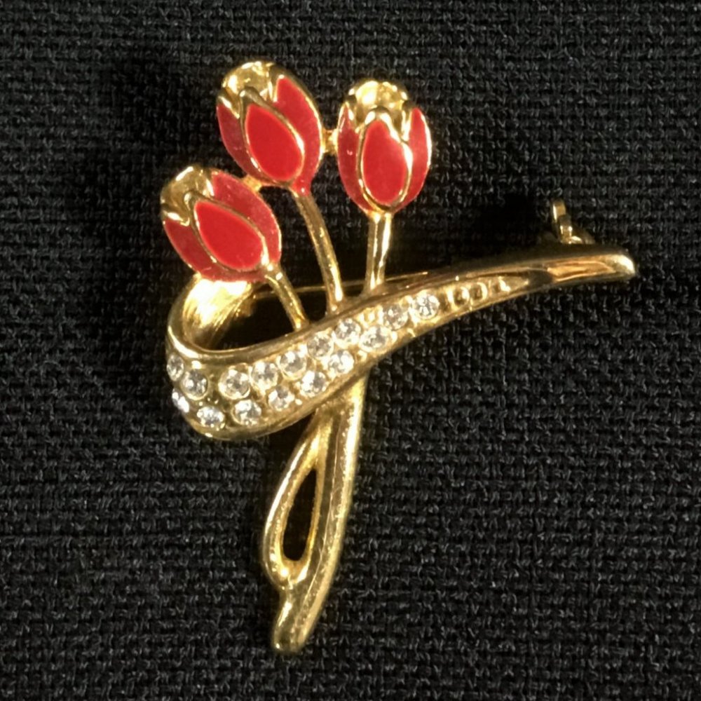 Vintage Tulip Brooch